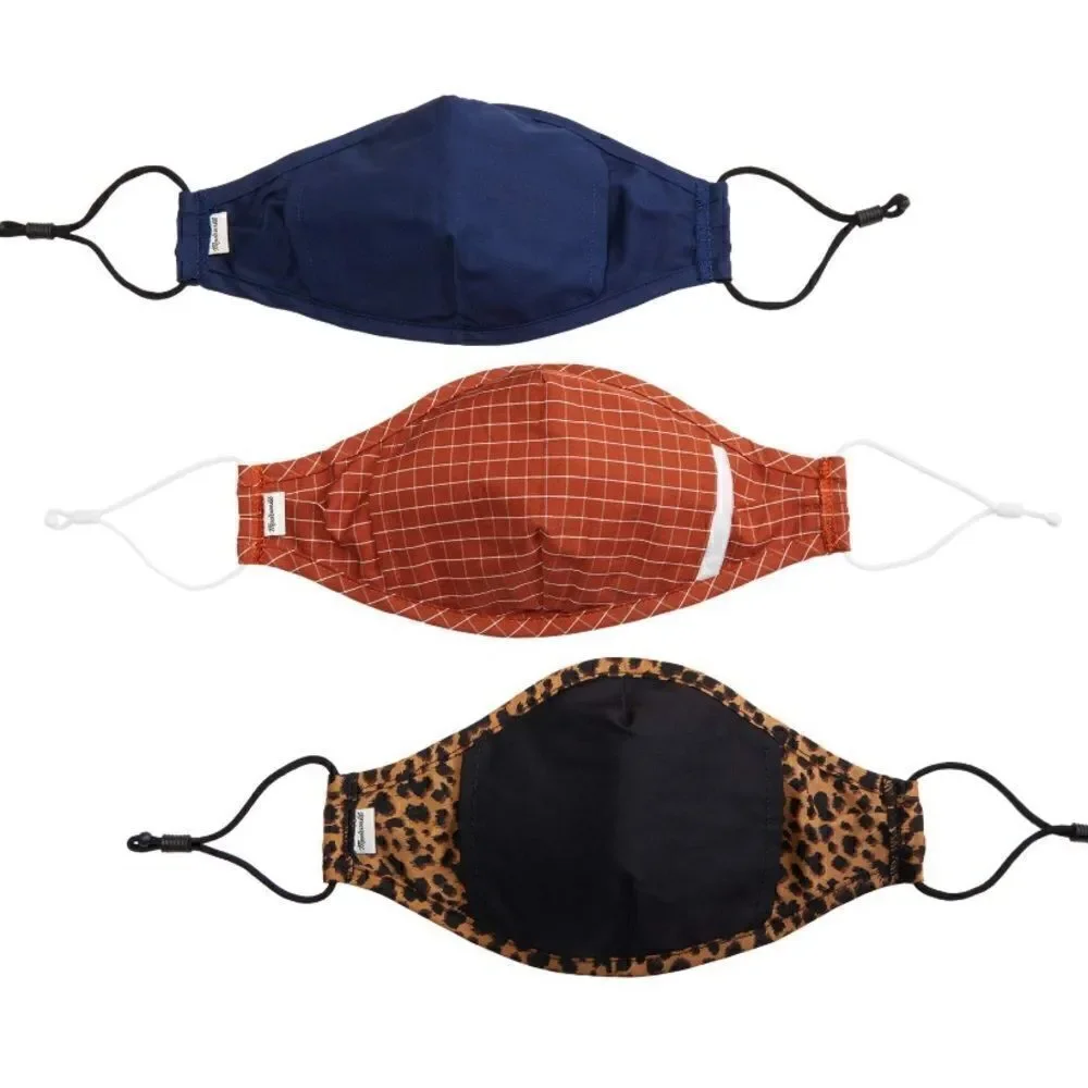 NWT Madewell 3-Pack Assorted Face Masks